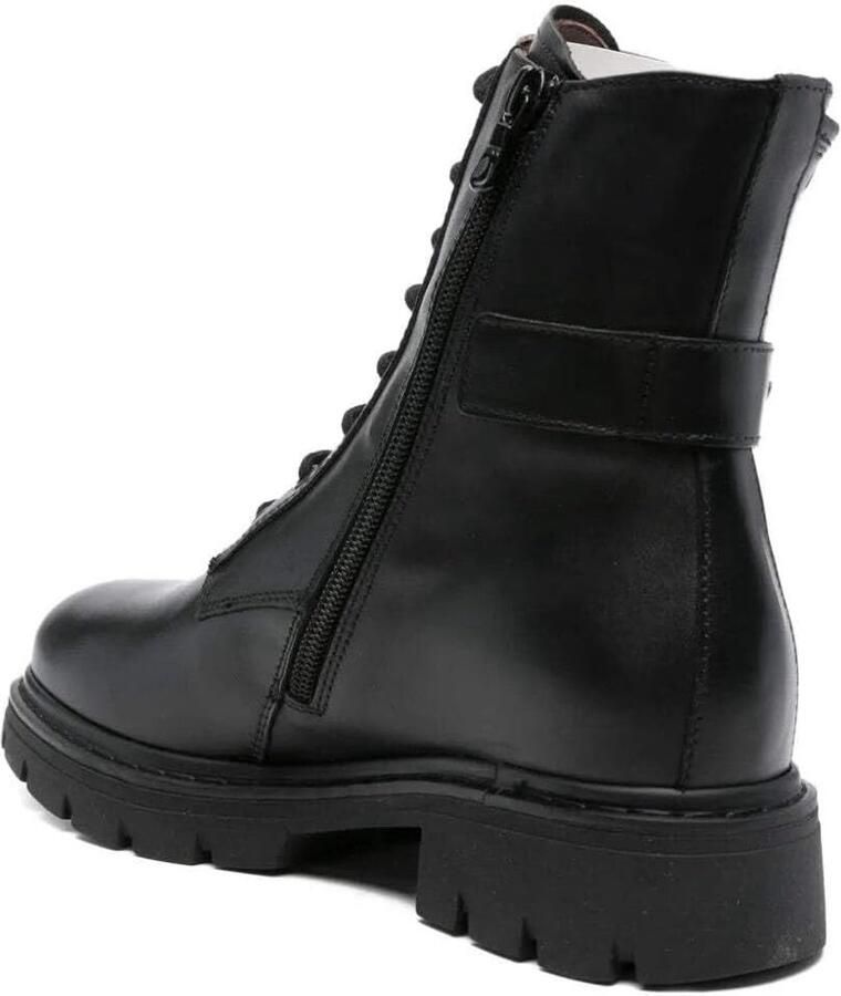 Dames Veterboots Leren Schoenen Dagelijks Gebruik Gemaakt in Italië