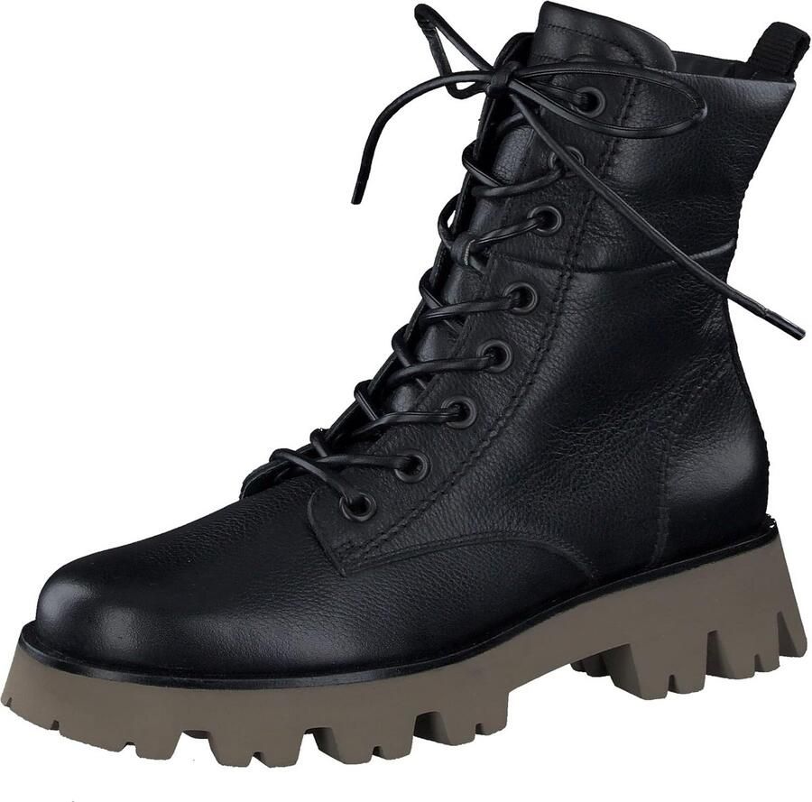 Dames veterboots van hoogwaardig leer