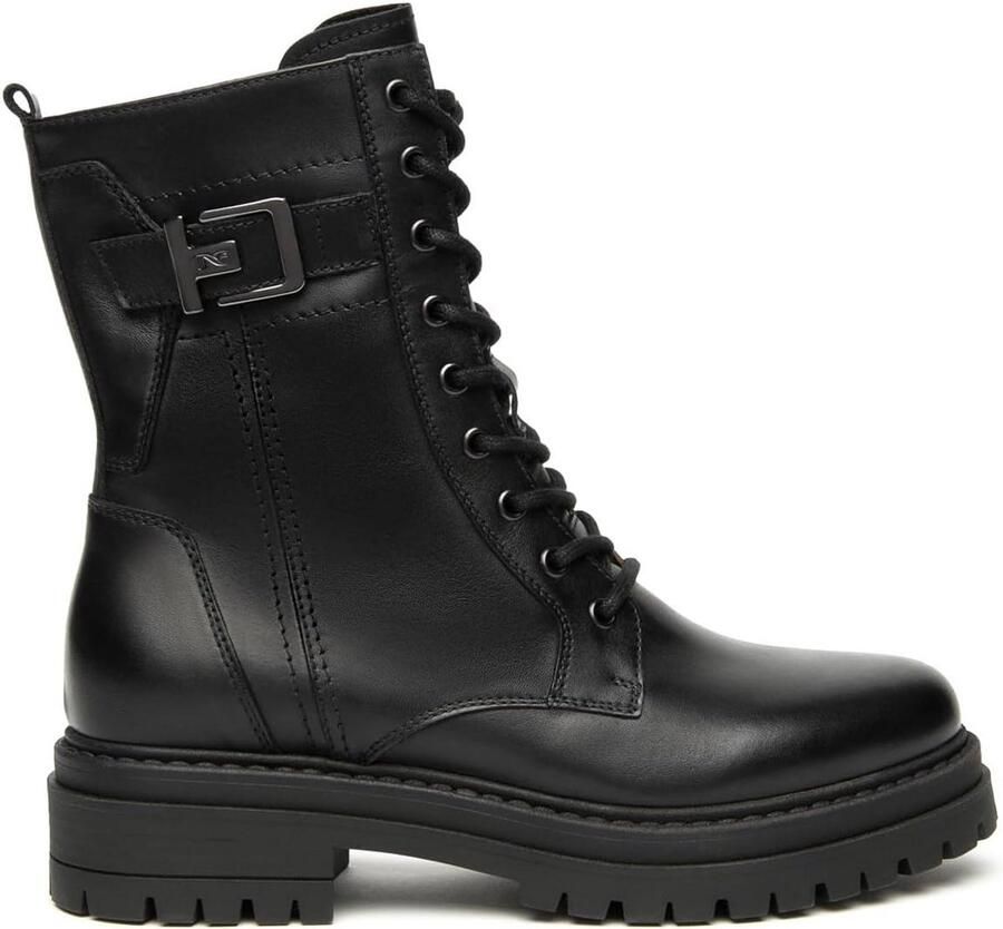 Dames Veterboots van Leer Comfortabele en Stijlvolle Enkellaarzen