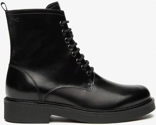 Dames Veterboots van Leer Italiaans Vakmanschap en Comfort