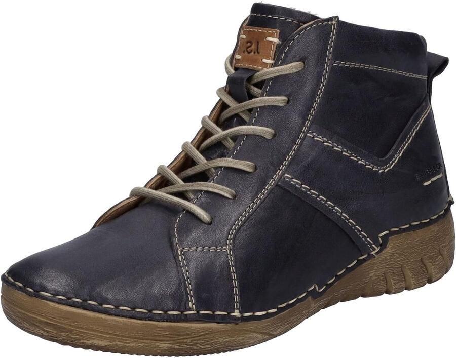 Dames Veterlaarsjes van Echt Leer met Verwisselbaar Voetbed