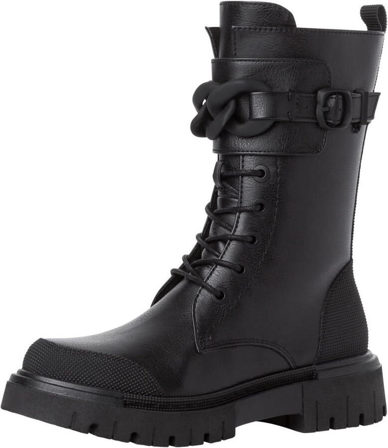 Dames veterlaarzen met blokhak Comfortabele en modieuze enkellaars