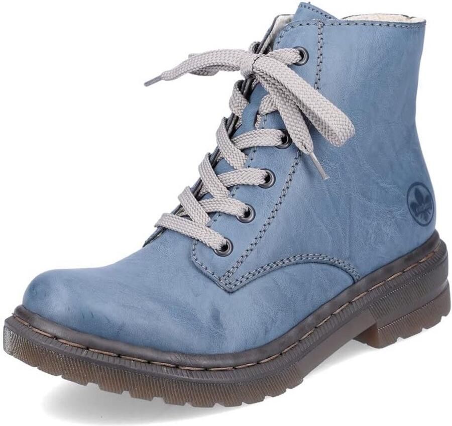 Dames veterlaarzen met hoge schacht en ritssluiting