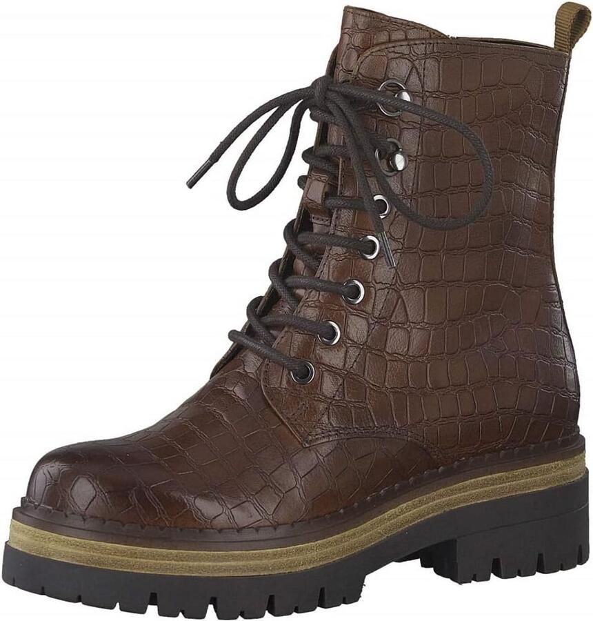 Dames veterlaarzen van leer Comfortabele en modieuze enkellaarzen