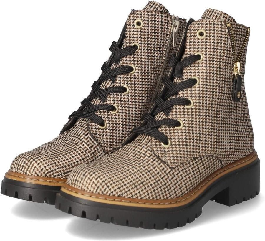 Leren dames laarzen met veters voor herfst winter