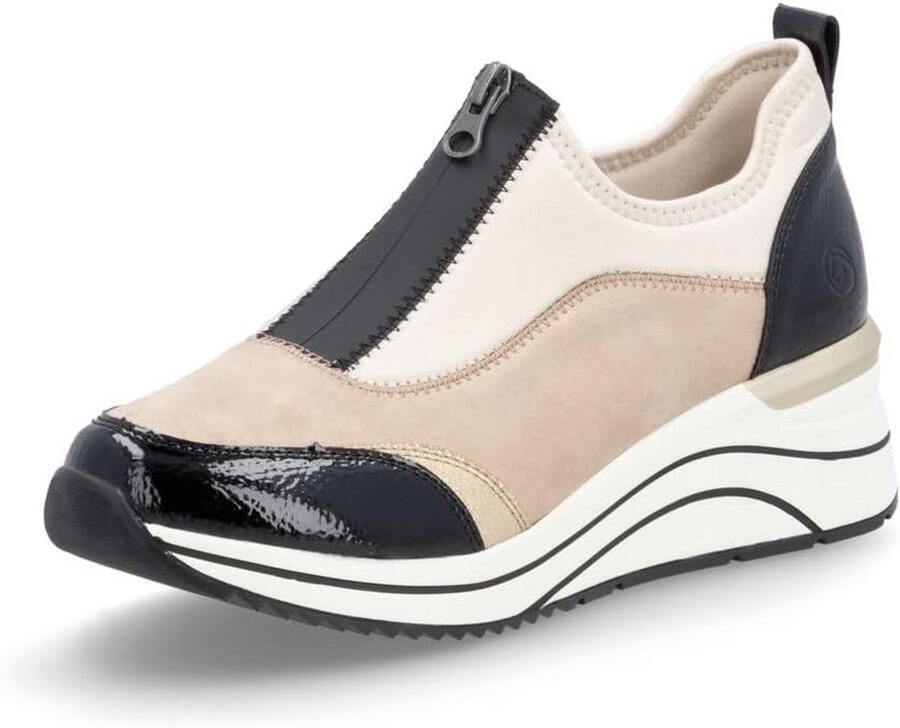 Comfortabele zwarte veterschoenen voor dames