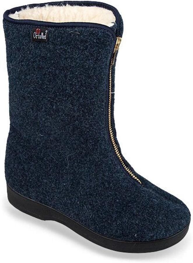 Dames Walonki: Warme Pantoffels met Rits aan de Zijkant