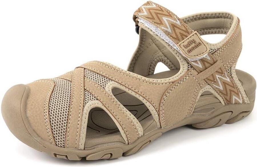 Dames Wandelsandalen Gesloten Teen Verstelbare Outdoor Sportsandalen voor Trekking en Zomer