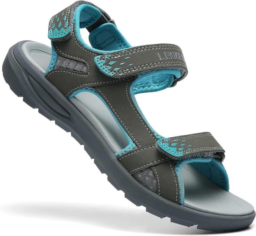 Dames Wandelsandalen Sportieve Sandalen Zomerse Outdoor Activiteiten Verstelbare Klittenbandsluiting Niet gespecificeerd Blauw