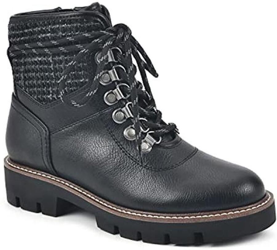 Dames Wandelschoen met Gedurfde Hardware en Waterbestendige Buitenlaag