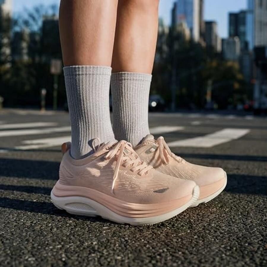Dames Wandelschoenen Ademend en Lichtgewicht Koraalroze