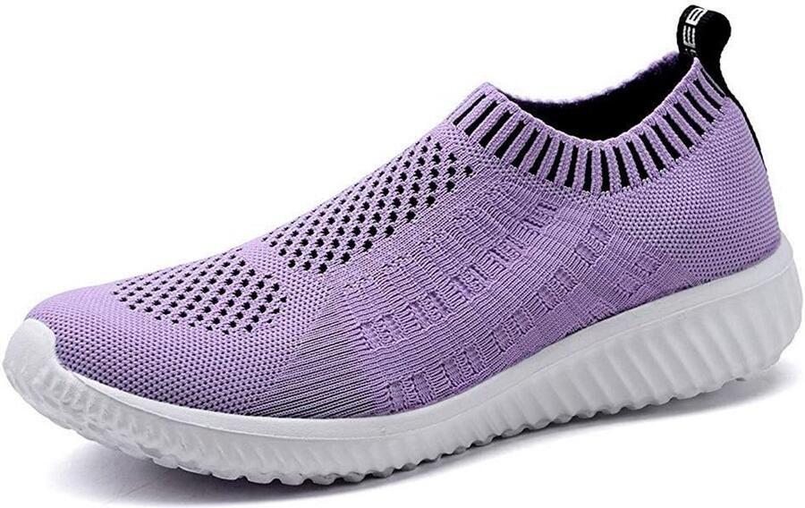 Dames Wandelschoenen Ademend Mesh Comfortabele Lichte Sneakers Slip-On