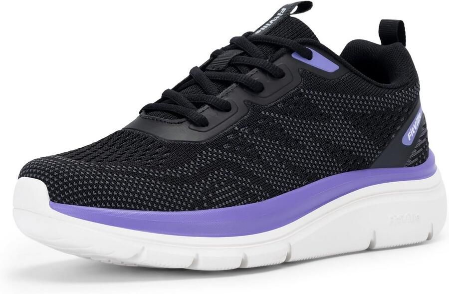 Comfortabele Wijde Dames Wandelschoenen Lichtgewicht Sneakers voor Fitness en Vrije Tijd