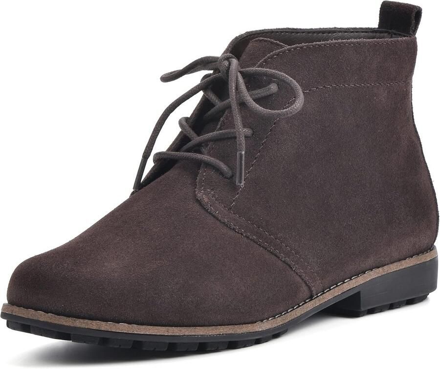 Dames Wandelschoenen Laarzen Roodbruin Veterboots Lichte Laars Heritage Stijl