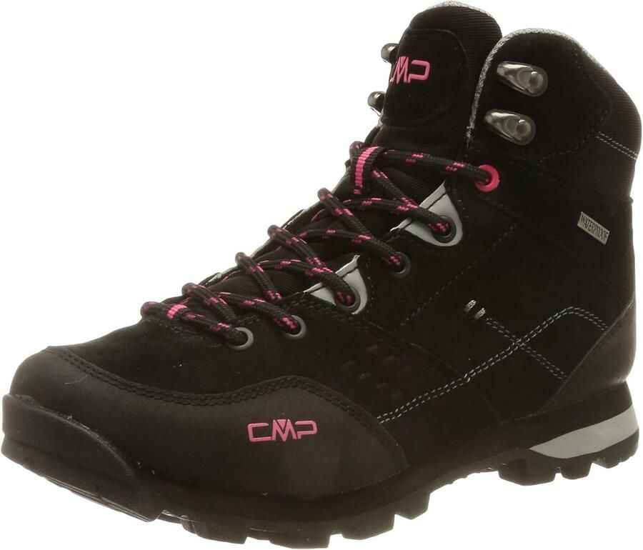 Dames wandelschoenen middelhoog waterdicht comfortabele grip
