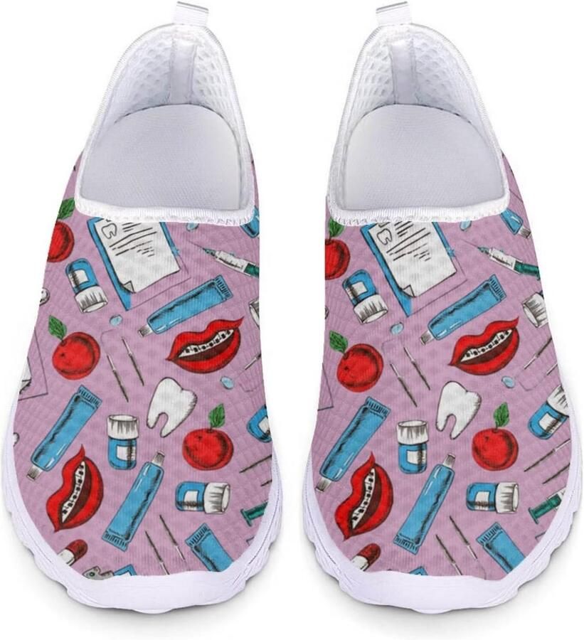 Dames Wandelschoenen Slip-On Sneakers Comfortabele Casual Sport- en Gymschoenen