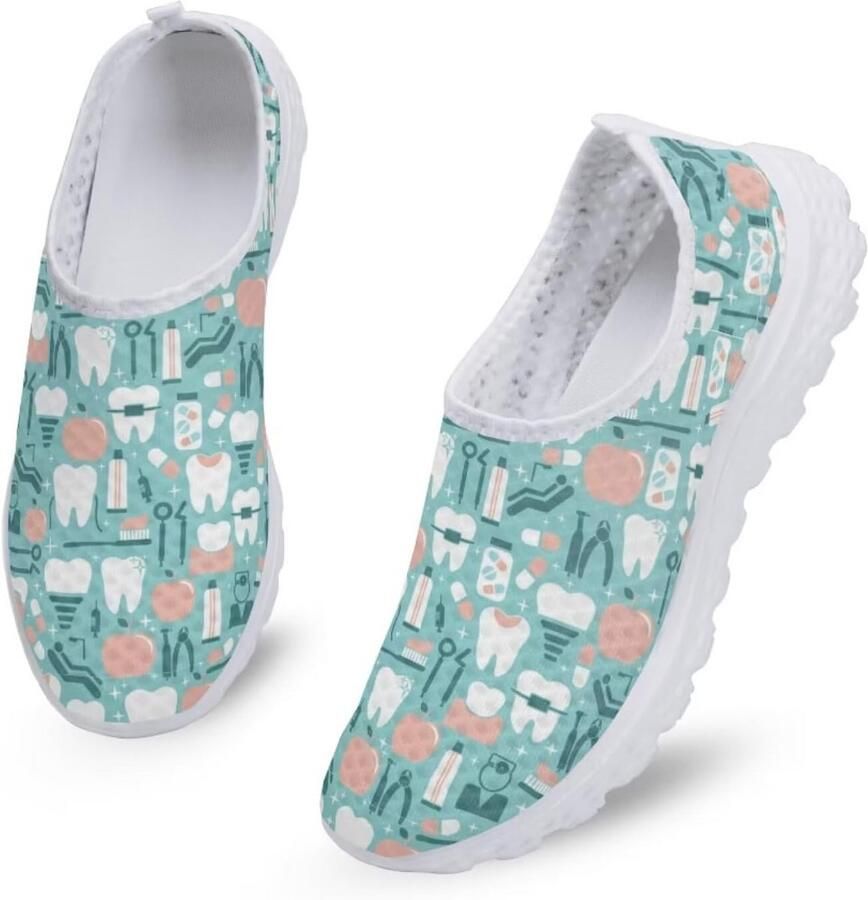 Dames Wandelschoenen Slip-On Sneakers Lichtgewicht Casual Sport Gymschoenen