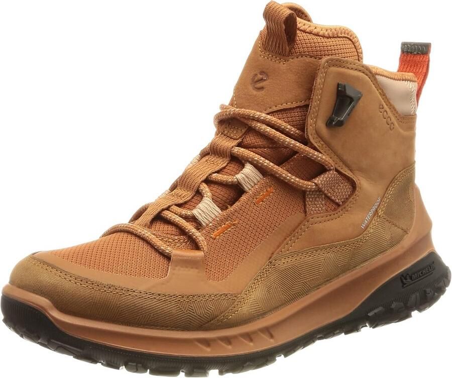 Dames Wandelschoenen Waterdicht Middenhoog Leer Goede Grip