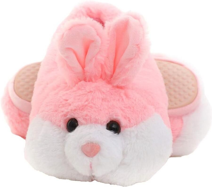 Dames Warme Fuzzy Slippers met Konijn Motief