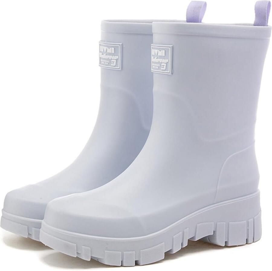 Dames Waterdichte Rubberlaarzen Ademend Antislip en Modieus Halfhoog Tuinschoenen