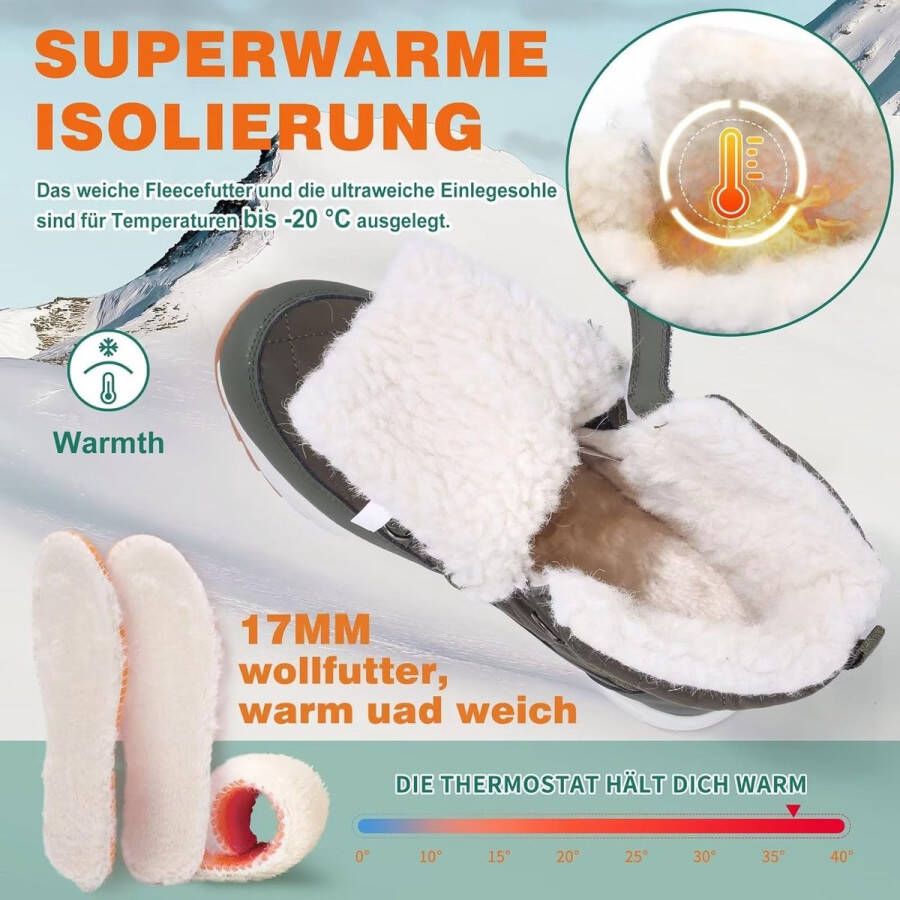 Dames waterdichte winterlaarzen antislip trek- en wandelschoenen voor de koudste dagen