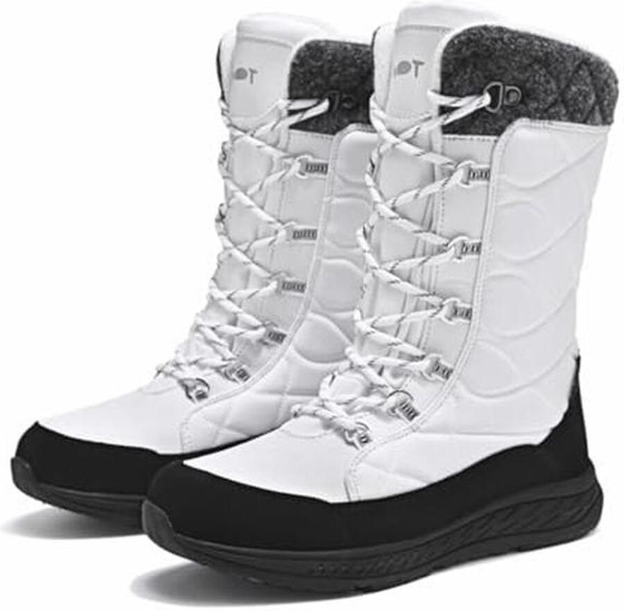 Dames Waterdichte Winterlaarzen met Warme Voering en Antislip Zool