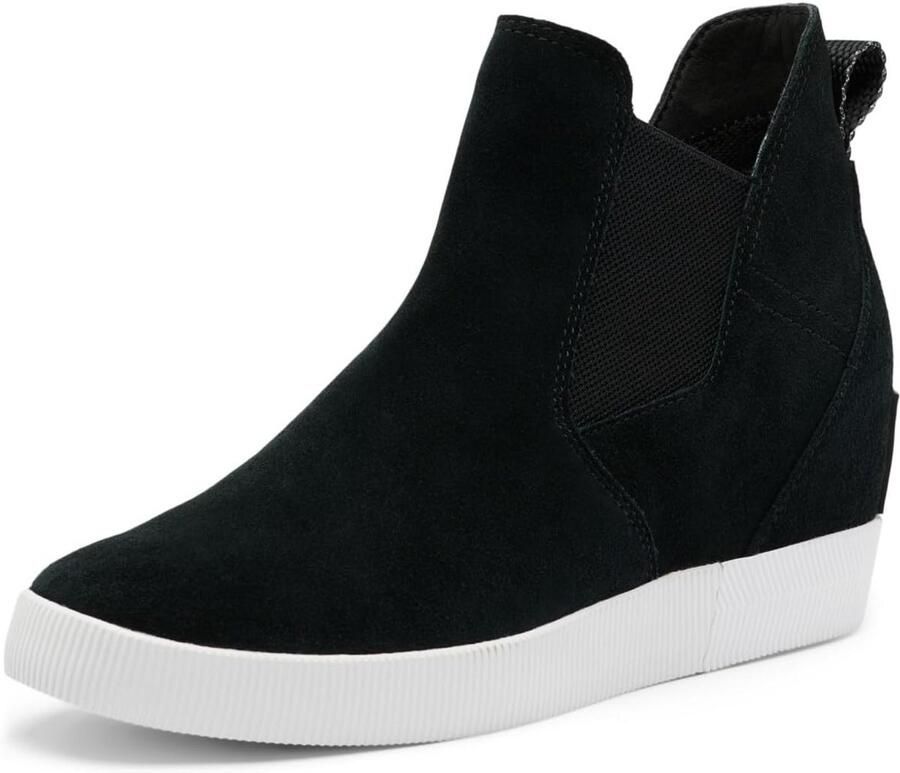 Dames Wedge Laarzen Slip-On Comfortabele Enkelhoge Instapper