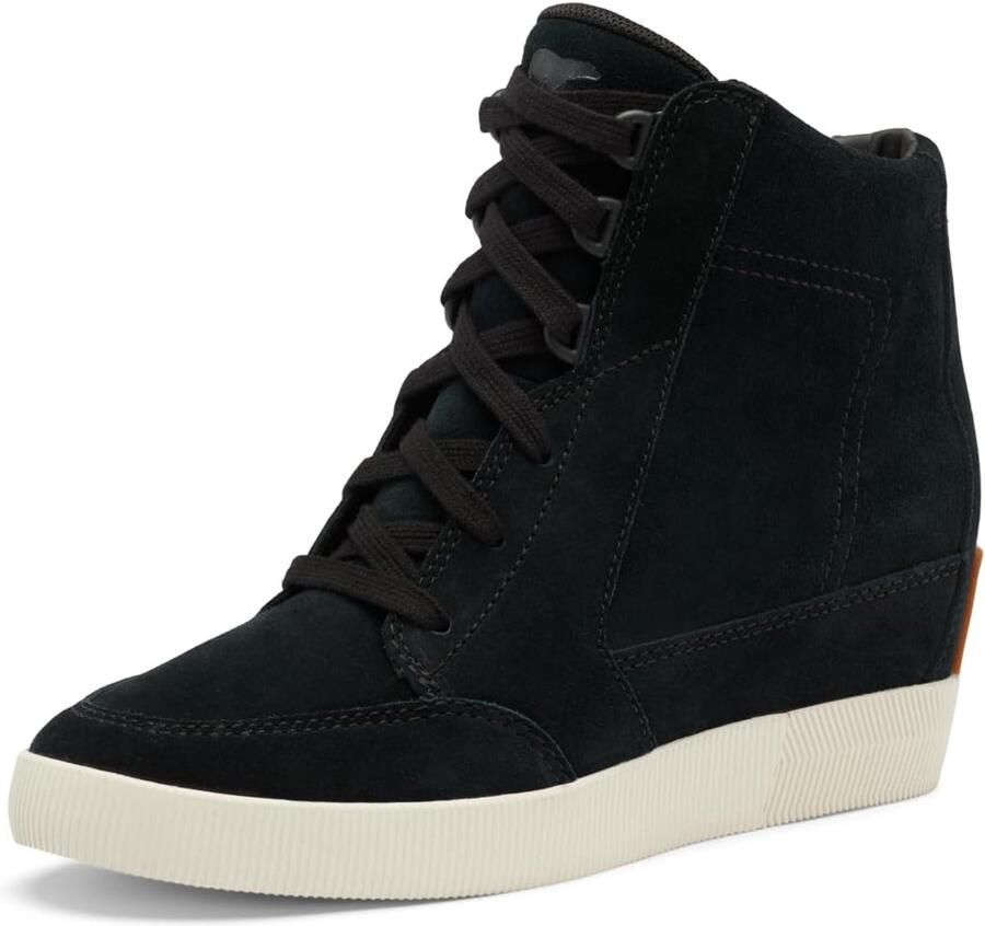 Dames Wedge Laarzen Waterdicht Suède en Leer