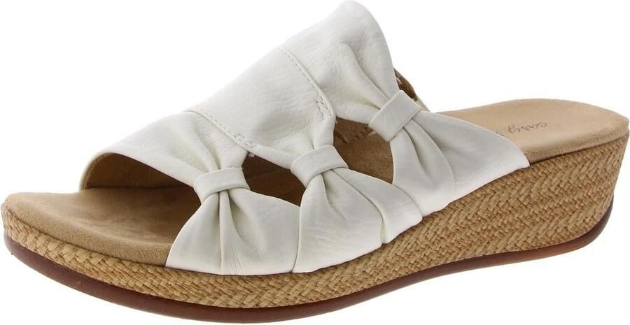 Dames Wedge Sandaal met Plateauzool en Gevlochten Detail