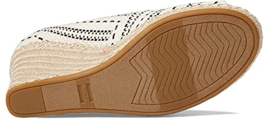 Dames Wedge Sandal Peep Toe Natuurlijk - Foto 1