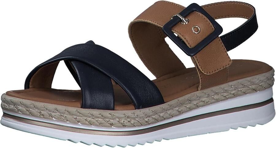 Dames Wedge Sandalen Leer Comfortabele Zomer Schoenen