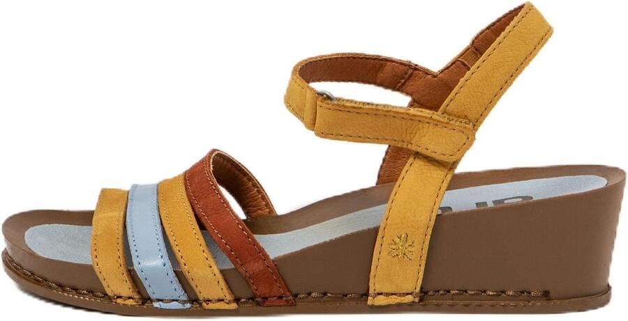 Dames Wedge Sandalen Leer Haak & Lus Sluiting Comfortabel