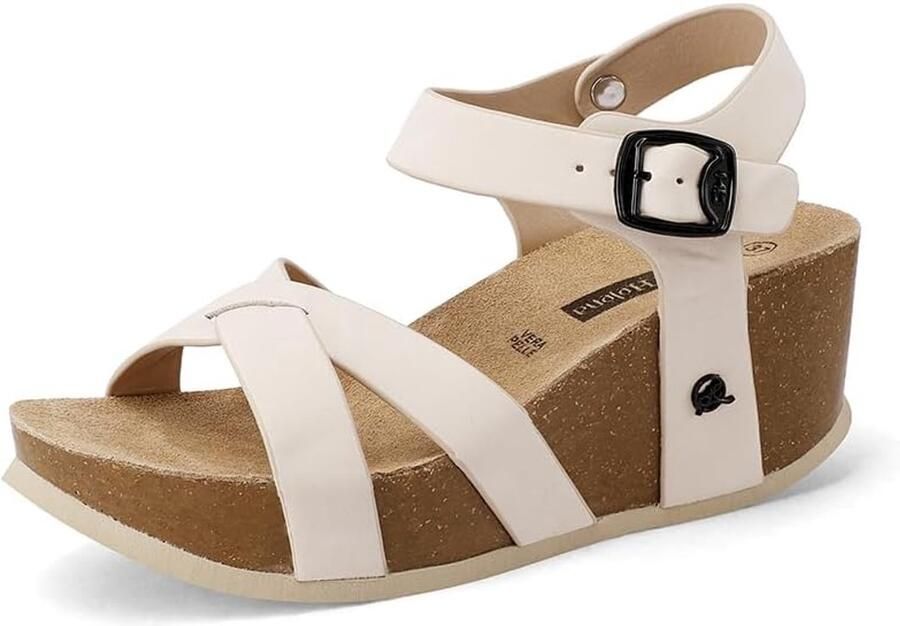 Dames Wedge Sandalen met Kruisband Comfortabel & Stijlvol