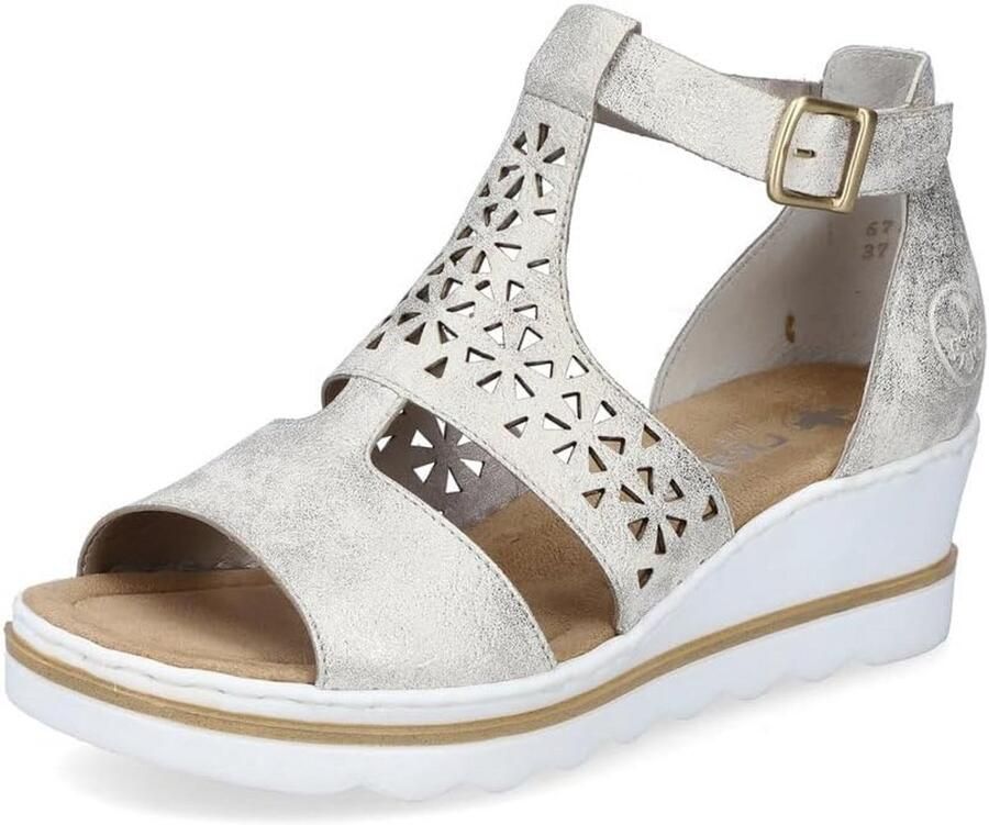 Dames Wedge Sandalen met Velcro Sluiting