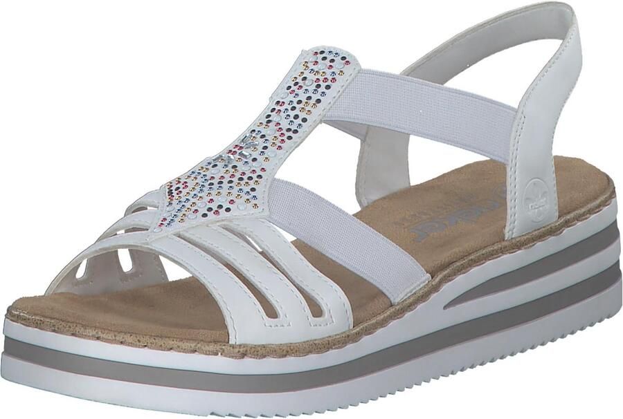 Dames Wedge Sandalen Wit Comfortabele en Stijlvolle Zomerschoenen