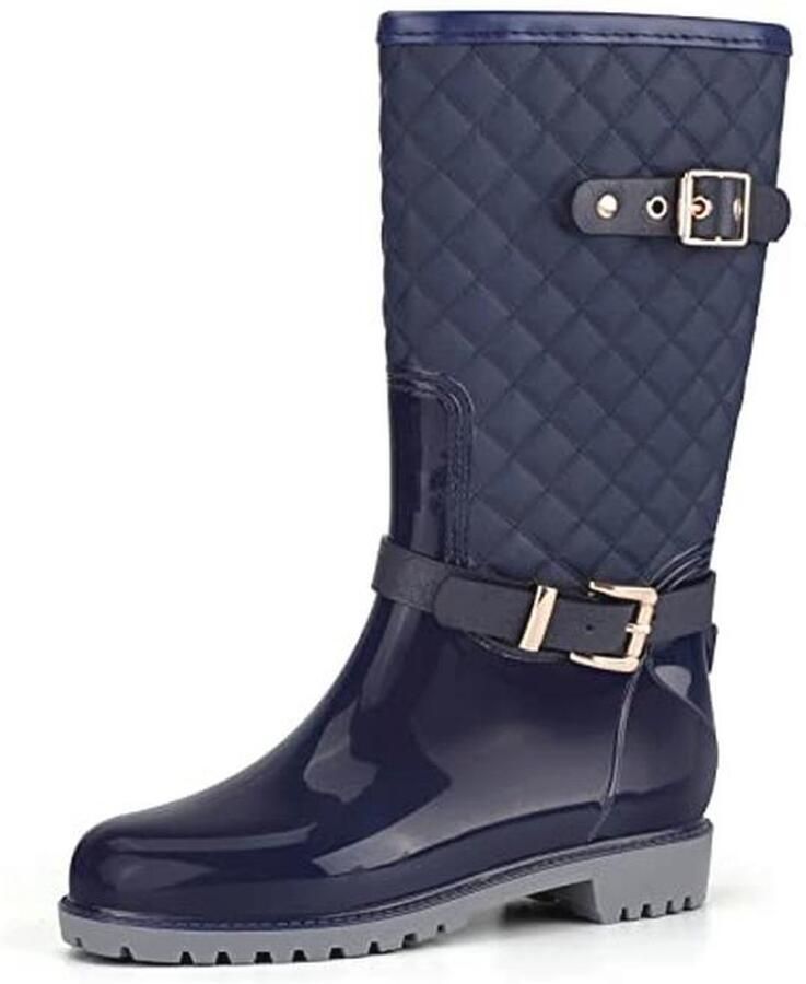 Dames Wellington Laarzen Halfhoog Waterdicht Modieus Antislip voor Outdoor en Tuin