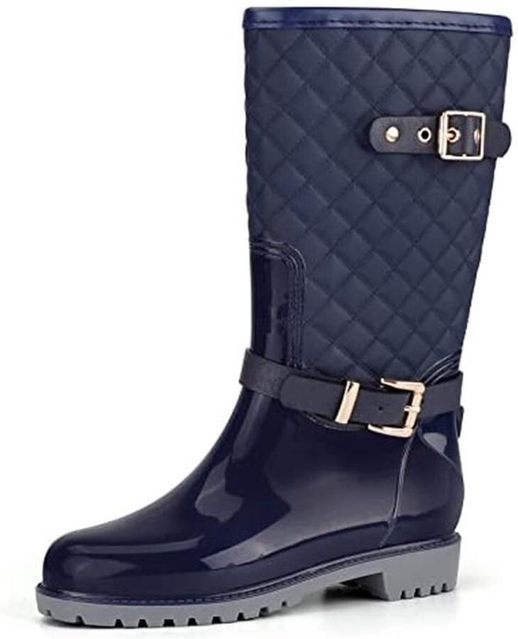 Dames Wellington Laarzen Halfhoog Waterdicht Modieus Antislip voor Outdoor en Tuin