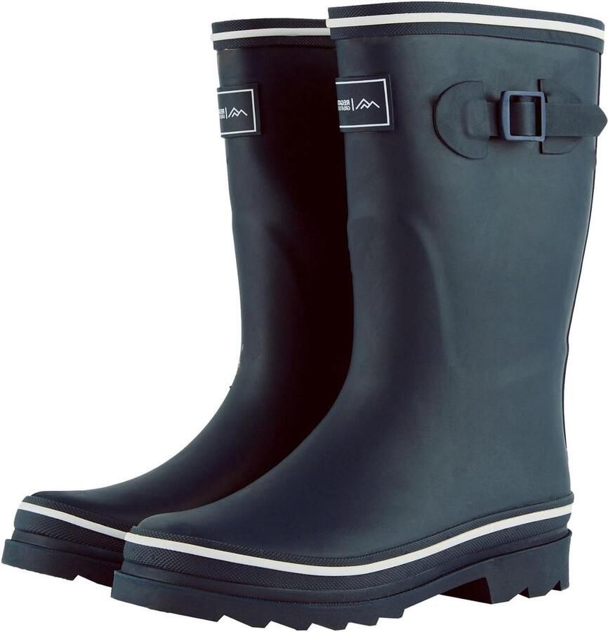 Dames Wellingtonlaarzen Waterdichte laarzen Outdoor wandelen Vulcanised rubber Halverwege kuit Blauw