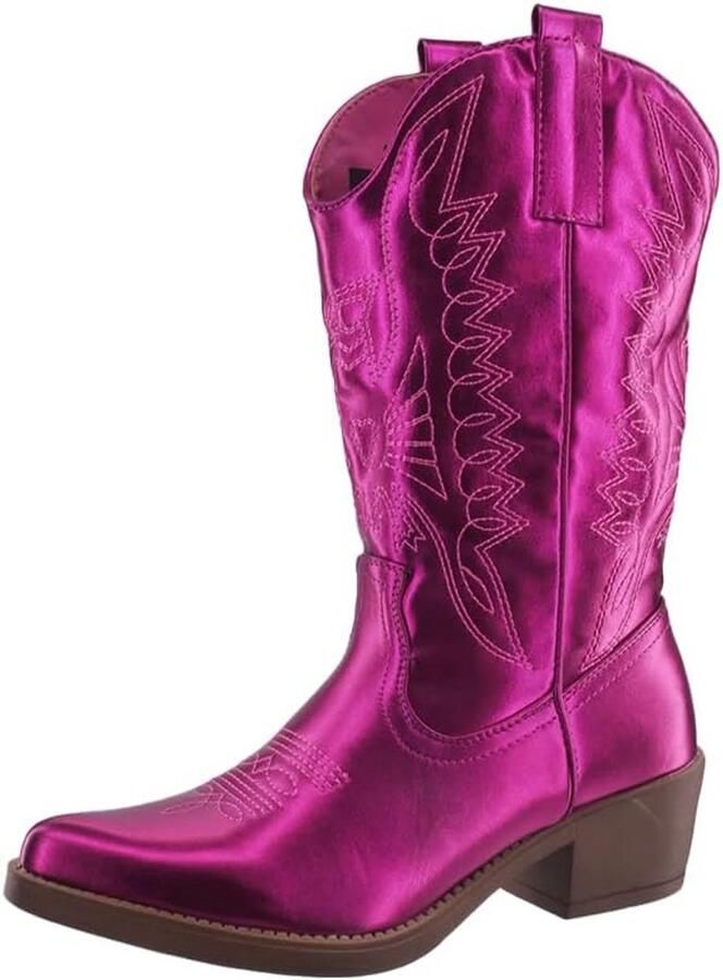 Chunky Cowboylaarzen Dames Stoere Bikerboots voor Vrouwen