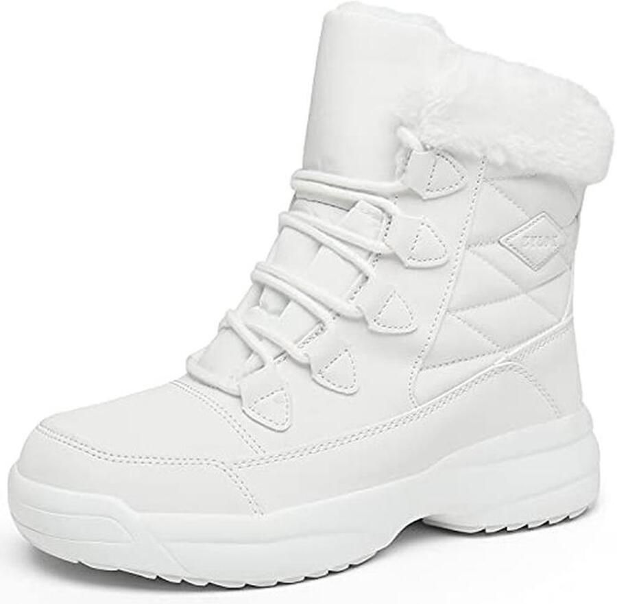 Dames Winter Snowboots Warm Gevoerde Sneeuwlaarzen met Antislip Zool