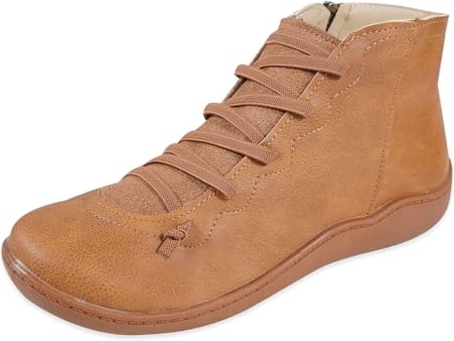 Dames Winter Warme Gevoerde Enkellaarzen Lichtgewicht Casual Comfort met Zijrits