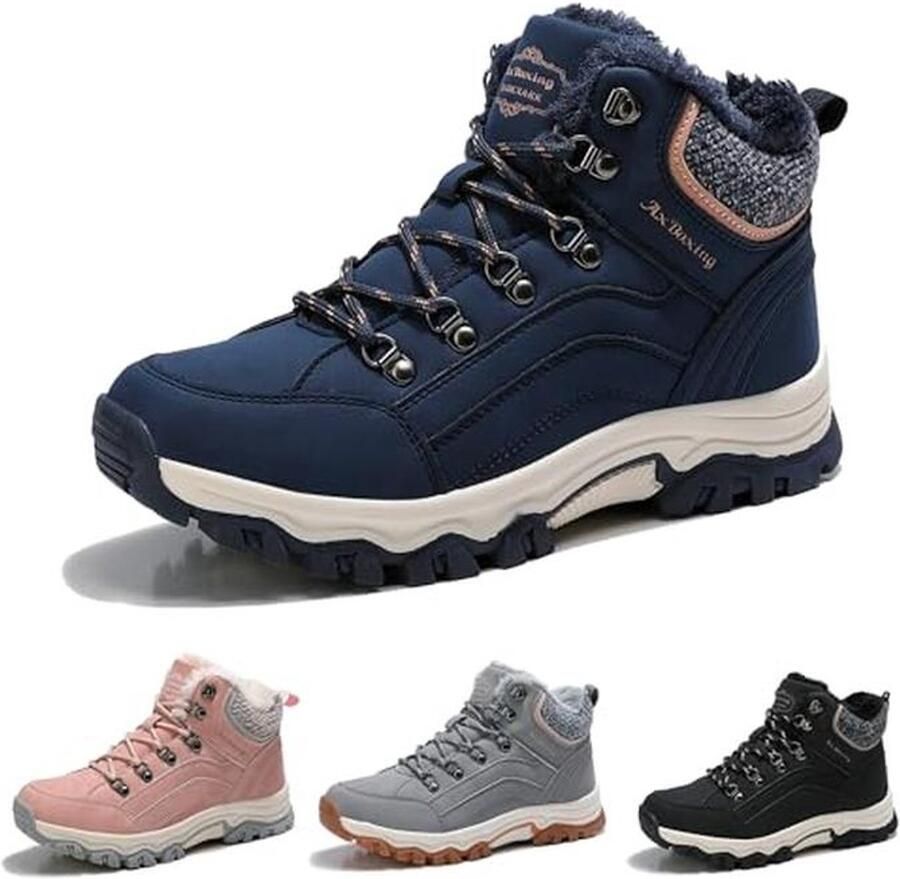 Dames winterlaarzen gevoerd voor sneeuw wandelschoenen en outdoor gebruik