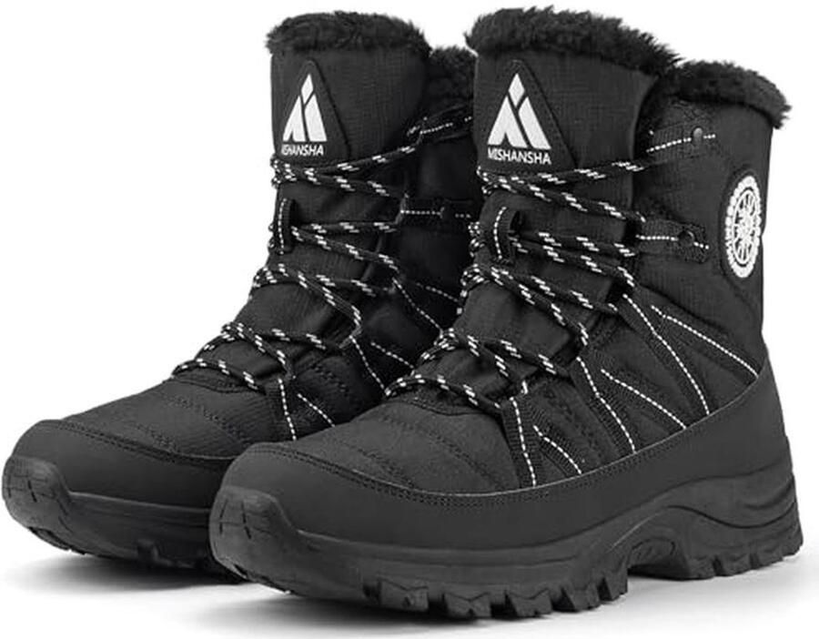 Dames Winterlaarzen Gevoerde Sneeuwboots Warme Outdoor Winterlaarzen