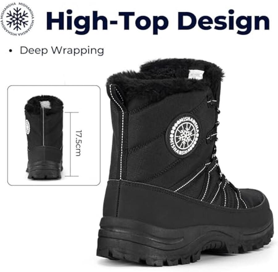 Dames Winterlaarzen Gevoerde Sneeuwboots Warme Outdoor Winterlaarzen
