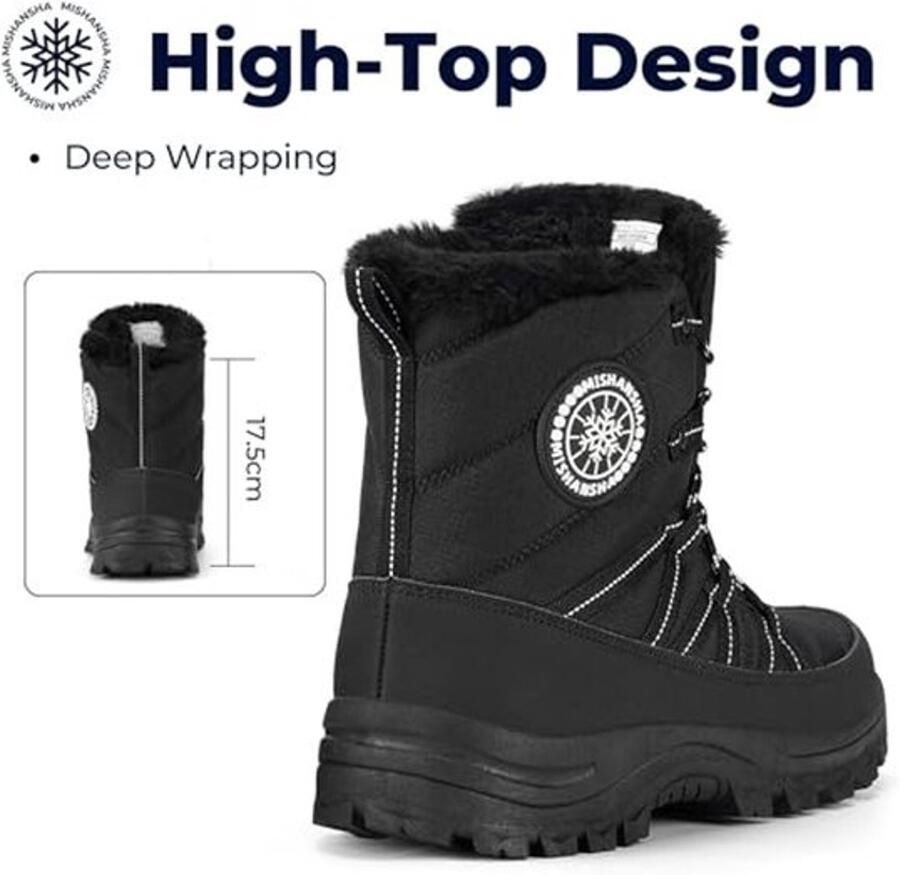 Dames Winterlaarzen Gevoerde Sneeuwboots Warme Outdoor