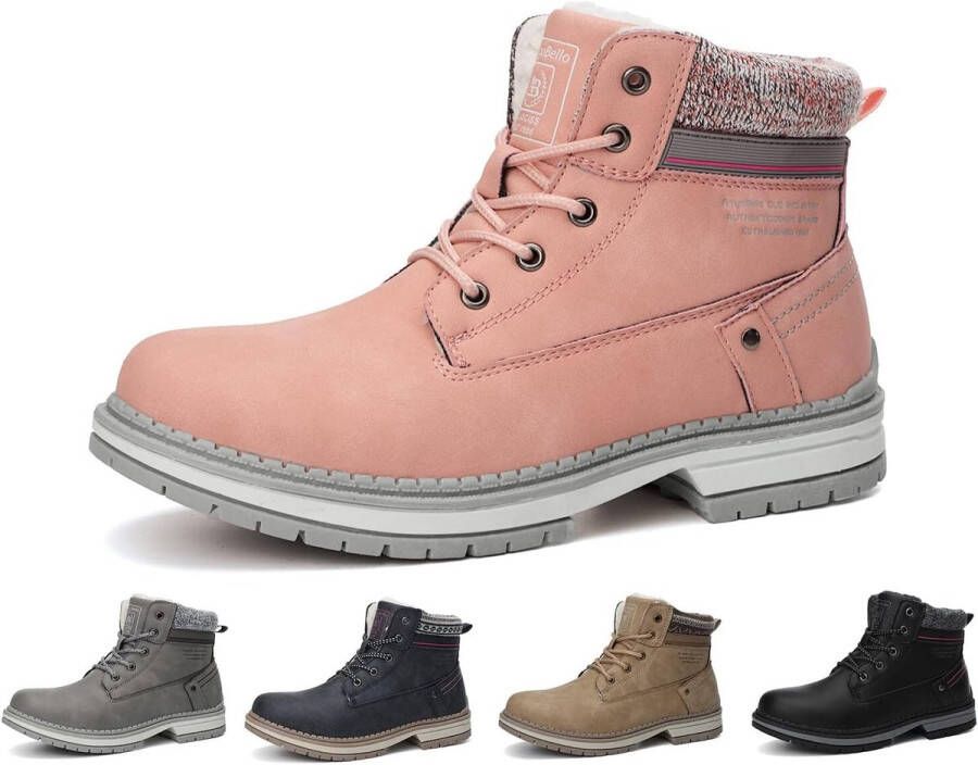Dames winterlaarzen met bontvoering en waterdichte wandelschoenen voor de winter