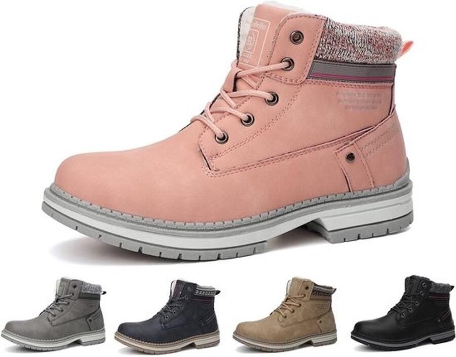 Dames winterlaarzen met bontvoering en waterdichte wandelschoenen voor de winter