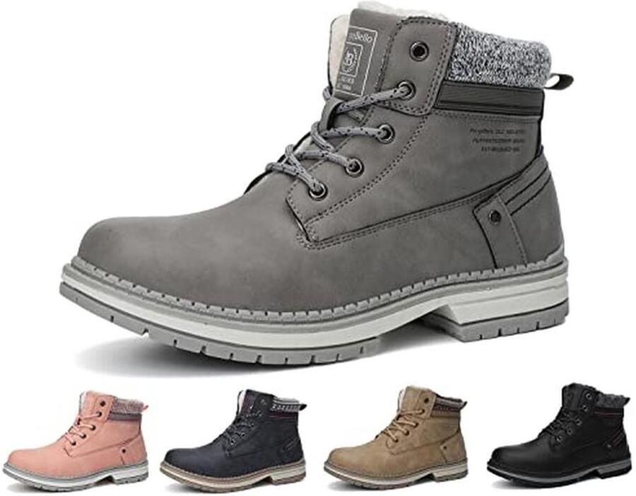 Dames Winterlaarzen met Bontvoering Waterdichte Wandelschoenen voor Buiten