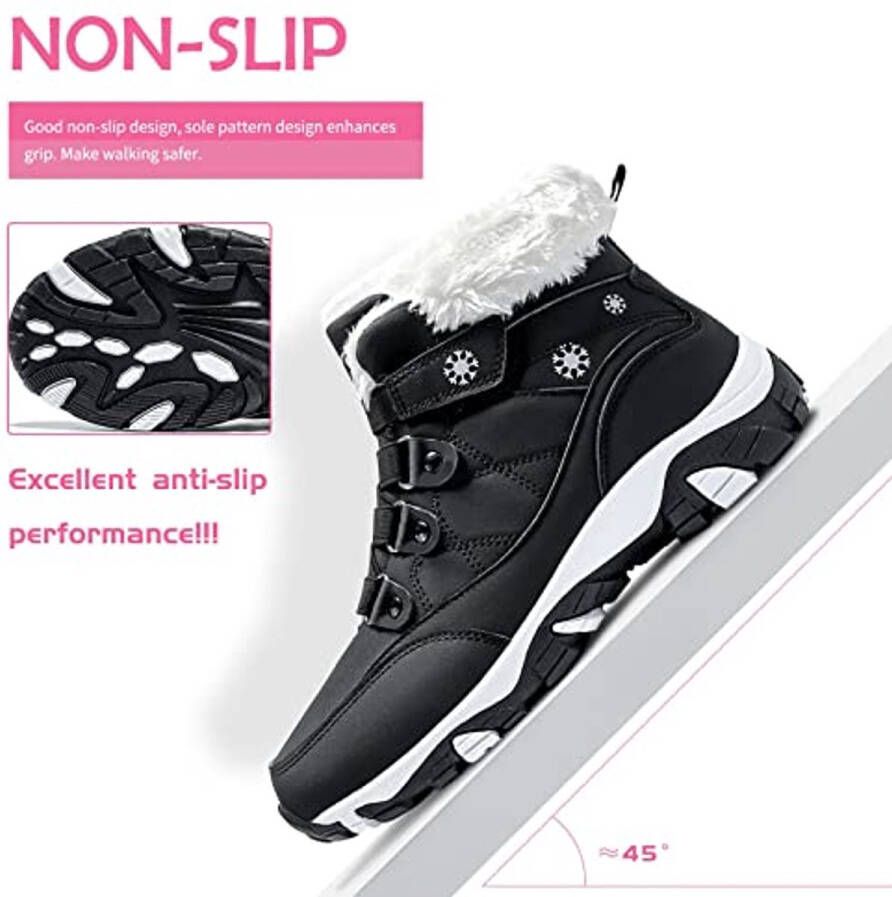 Dames Winterlaarzen voor de Koude Hoogwaardige Warme Gevoerde Sneeuwboots
