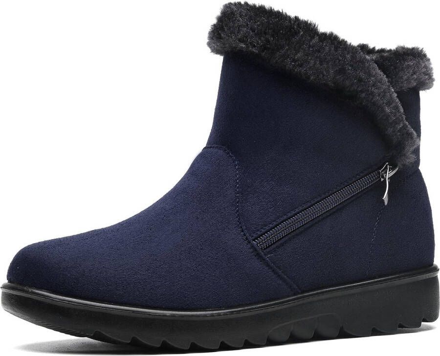 Dames Winterlaarzen Warm Gevoerde Schoenen voor Sneeuw Korte Slip-On Laarzen 35-41.5